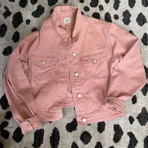 PINK GAP DENIM JACKET